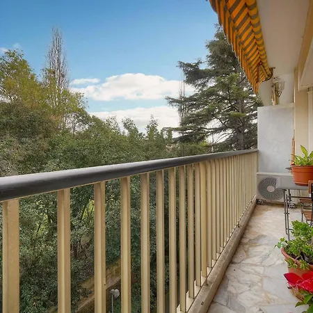 아파트 Frgk 'prince De Galles Terrasse Sur Jardin' 칸느